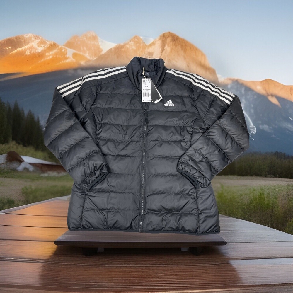 ADIDAS‎ Women's Essentials Down Puffer Jacket Black GH4593 Size X-Large NWT